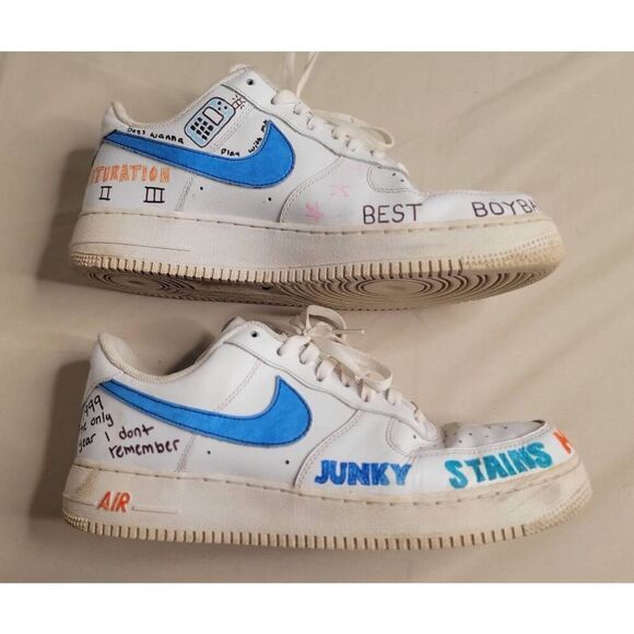 Nike Air sneakers Brock Hampton art One Direction men's size 11 unique 315122 - Picture 4 of 13